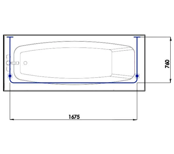 Croydex Professional Profile 800 Standard Shower Rail U Shaped 4 Croydex Professional Profile 800 Standard Shower Rail U Shaped - Image 4
