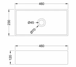 Hudson Reed Vessel 460 X 230mm Rectangular Countertop Basin White -Duravit Sales Shop M 2019 5 24 11 35 8 866