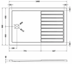 Hudson Reed Pearlstone Rectangular Walk-In Shower Tray -Duravit Sales Shop M 2019 5 28 11 4 26 612