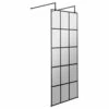 Hudson Reed Black Frame Shower Screen With Arms And Feet