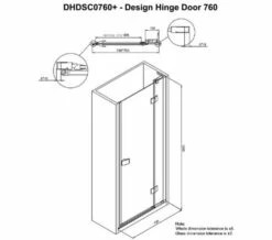 Crosswater Design 8 1950mm High Hinged Shower Door With Inline Panel -Duravit Sales Shop M 2019 6 14 11 39 21 351