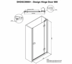 Crosswater Design 8 1950mm High Hinged Shower Door With Inline Panel -Duravit Sales Shop M 2019 6 14 11 39 24 965
