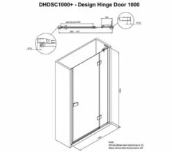 Crosswater Design 8 1950mm High Hinged Shower Door With Inline Panel -Duravit Sales Shop M 2019 6 14 11 39 26 840