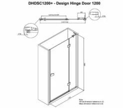 Crosswater Design 8 1950mm High Hinged Shower Door With Inline Panel -Duravit Sales Shop M 2019 6 14 11 39 30 664