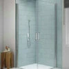 Merlyn 8 Series 8mm Glass 760 X 760mm Frame-less Pivot Showerwall - Double