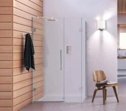 Aqata Design DS458 Hinged Door And Inline Panel Corner Enclosure