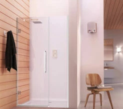 Aqata Design DS457 Hinged Door And Inline Panel For Recess Installation