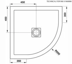 April Waifer Quadrant Slate Effect White Shower Tray -Duravit Sales Shop M 2019 7 4 10 39 7 180