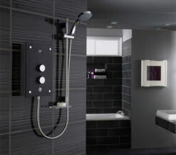 Mira Galena 9.8kW Thermostatic Electric Shower Slate Effect With Kit