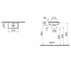 VitrA Integra Compact Wall Hung Basin With Overflow Hole -Duravit Sales Shop M 2020 1 16 9 35 52 76