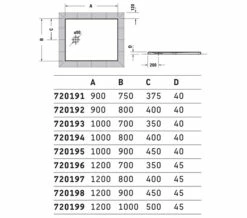 Duravit Tempano Flush Fitted Rectangle Shower Tray With Pre-mounted Sealing Collar -Duravit Sales Shop M 2020 1 3 10 0 38 906