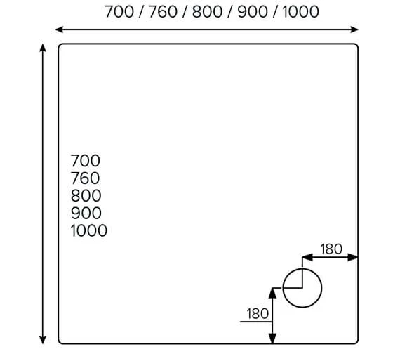 Just Trays JTUltracast 4 Up-stand Square Tray 2 Just Trays JTUltracast 4 Up-stand Square Tray - Image 2