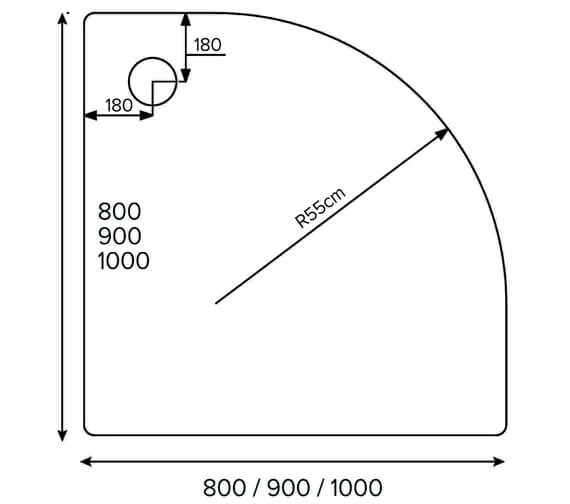 Just Trays JTUltracast 2 Up-stand Quadrant Tray 2 Just Trays JTUltracast 2 Up-stand Quadrant Tray - Image 2