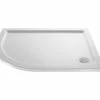 Hudson Reed Pearlstone 40mm Slimline ABS Acrylic Offset Quadrant Shower Tray