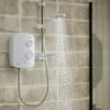 Triton Silent Running Authentic White And Chrome Thermostatic Power Shower