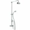 Bristan 1901 Thermostatic Exposed Dual Control Shower Valve With Diverter And Rigid Riser Kit