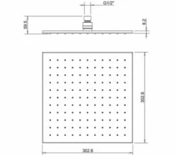 Crosswater Zion Square Fixed Chrome Shower Head -Duravit Sales Shop M 2020 3 24 14 18 2 648