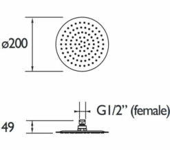 Bristan Square Stainless Steel Slimline Fixed Chrome Shower Head -Duravit Sales Shop M 2020 3 5 9 35 15 635