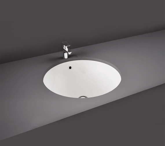 RAK Emma 40cm Under/Over Counter White Basin 400mm 1 RAK Emma 40cm Under/Over Counter White Basin 400mm