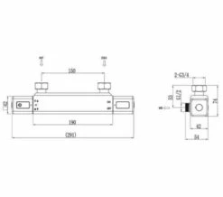 RAK Resort Wall Mounted Exposed Chrome Thermostatic Shower Valve -Duravit Sales Shop M 2020 5 23 8 19 0 695