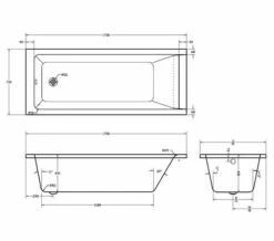 Aqua Medici Square Straight Single Ended Whirlpool Bath -Duravit Sales Shop M700 2020 10 24 10 15 26 481