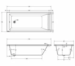 Aqua Medici Square Straight Single Ended Whirlpool Bath -Duravit Sales Shop M700 2020 10 24 10 15 43 772