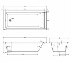 Aqua Medici Square Straight Single Ended Whirlpool Bath -Duravit Sales Shop M700 2020 10 24 10 16 4 894