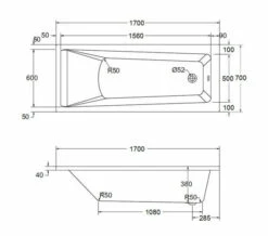 Aqua Atlanta Square Single Ended Whirlpool Bath -Duravit Sales Shop M700 2020 10 24 12 16 6 687