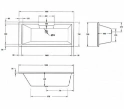 Aqua Legend Square Single Ended Standard White Bath - Sizes Available 10 Aqua Legend Square Single Ended Standard White Bath - Sizes Available -Duravit Sales Shop M700 2020 10 26 7 49 53 626