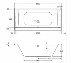 Aqua Oporto Square Rectangular Double Ended Whirlpool Bathtub -Duravit Sales Shop M700 2020 10 28 8 47 26 701 1