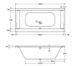 Aqua Oporto Square Rectangular Double Ended Whirlpool Bathtub -Duravit Sales Shop M700 2020 10 28 8 47 50 238 1
