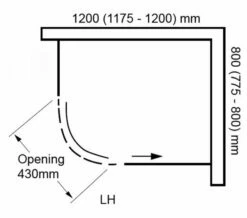 Aquaglass Plus Sphere 8mm Tinted Glass Offset Quadrant Enclosure -Duravit Sales Shop M700 2020 11 13 14 45 19 29