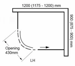 Aquaglass Plus Sphere 8mm Tinted Glass Offset Quadrant Enclosure -Duravit Sales Shop M700 2020 11 13 14 46 0 744