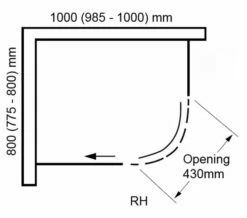 Aquaglass Plus Sphere 8mm Tinted Glass Offset Quadrant Enclosure -Duravit Sales Shop M700 2020 11 13 14 46 27 545