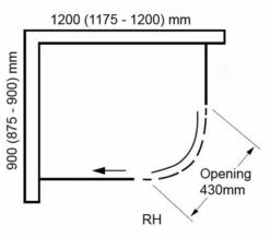 Aquaglass Plus Sphere 8mm Tinted Glass Offset Quadrant Enclosure -Duravit Sales Shop M700 2020 11 13 14 48 15 740