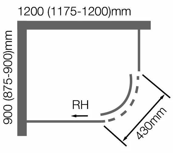 Aquaglass Sphere 8mm Black Framed 1200 X 900mm Offset Quadrant Enclosure 2 Aquaglass Sphere 8mm Black Framed 1200 X 900mm Offset Quadrant Enclosure - Image 2