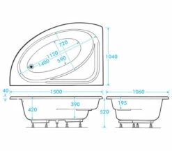Aqua Orlah 1500 X 1040mm Offset Corner Whirlpool Bath 6 Aqua Orlah 1500 X 1040mm Offset Corner Whirlpool Bath -Duravit Sales Shop M700 2020 11 2 11 48 51 600 1
