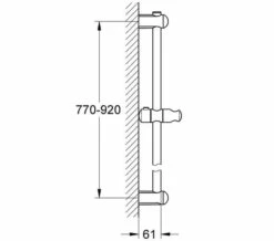 Grohe Euphoria Chrome Shower Rail With Glide Element And Swivel Holder -Duravit Sales Shop M700 2020 11 24 12 27 12 475