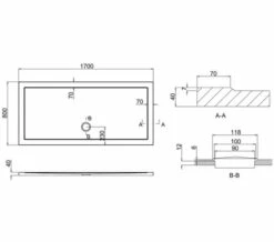 Crosswater Walk-In 35mm Acrylic Shower Tray -Duravit Sales Shop M700 2020 11 26 6 53 0 120