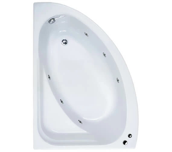 Aqua Orlah 1500 X 1040mm Offset Corner Whirlpool Bath 2 Aqua Orlah 1500 X 1040mm Offset Corner Whirlpool Bath - Image 2