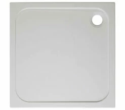Crosswater Square 45mm White Stone Resin Shower Tray