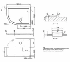 Crosswater Offset Quadrant 35mm Acrylic Shower Tray 12 Crosswater Offset Quadrant 35mm Acrylic Shower Tray -Duravit Sales Shop M700 2020 12 1 10 32 20 236