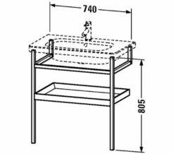 Duravit DuraStyle Floor-Mounted Towel Rail With Shelf 10 Duravit DuraStyle Floor-Mounted Towel Rail With Shelf -Duravit Sales Shop M700 2020 12 10 14 19 16 491