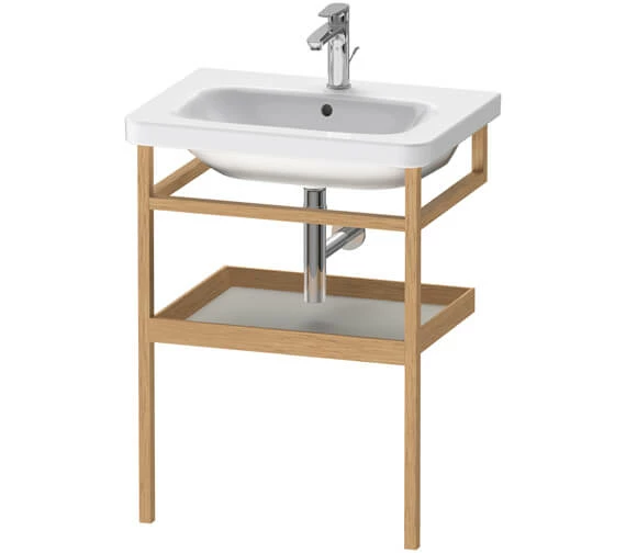 Duravit DuraStyle Floor-Mounted Towel Rail With Shelf 2 Duravit DuraStyle Floor-Mounted Towel Rail With Shelf - Image 2