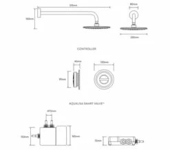 Aqualisa Quartz Classic Smart Digital Concealed Shower With Fixed Head -Duravit Sales Shop M700 2020 12 11 12 9 24 701