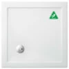 Crosswater Square 35mm Anti-Slip Acrylic White Shower Tray