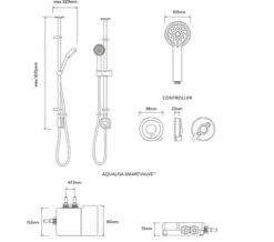 Aqualisa Quartz Touch Exposed Smart Digital Mixer Shower -Duravit Sales Shop M700 2020 12 5 7 24 36 648