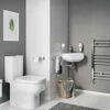 Crosswater Kai S 420mm Wide White Corner Basin With 1 Taphole