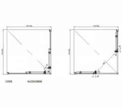 Crosswater Kai 6 Corner Entry 1900mm High Enclosure -Duravit Sales Shop M700 2020 8 18 8 17 8 968