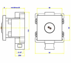 Crosswater Square Spin White Body Jet -Duravit Sales Shop M700 2020 8 25 10 26 18 890